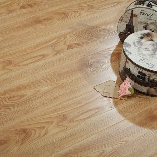撲哩撲剌強化復(fù)合地板耐磨家用水仿臥室灰色木地板 米蘭古橡-8805 1